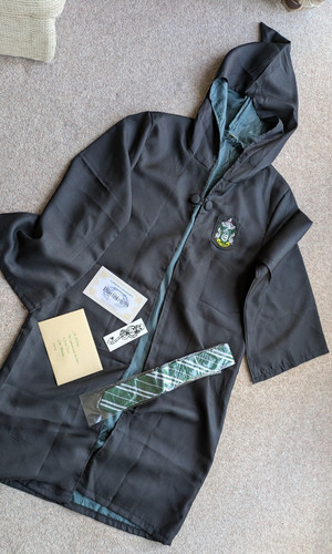 Slytherin green robe 130 150cm - green, 130-150cm